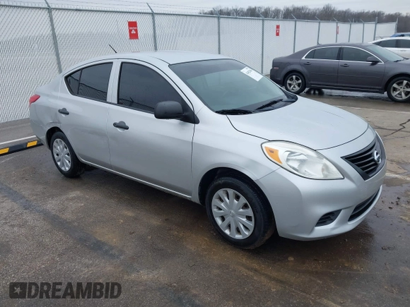 2014 Nissan Versa SV with VIN 3N1CN7APXEL860715, listed as a IAAI auction lot 41492046 with 95,758 mi miles and . Bid and sale history available at DreamBid. Image 1.