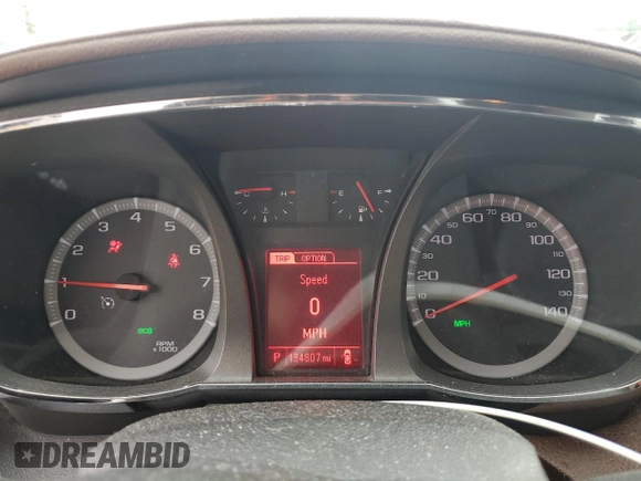2013 GMC Terrain SLT with VIN 2GKFLVEK8D6420843, listed as a Copart auction lot 57419395 with 134,807 mi miles and Salvage title. Bid and sale history available at DreamBid. Image 9.