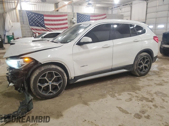 2018 BMW X1 sDrive28i with VIN WBXHU7C36J5H44086, listed as a Copart auction lot 47807655 with 131,306 mi miles and Salvage Title. Bid and sale history available at carsss.com. Image 1.