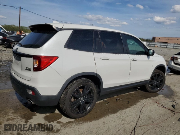2020 Honda Passport Sport with VIN 5FNYF8H24LB016150, listed as a Copart auction lot 54767285 with 51,811 mi miles and Salvage title. Bid and sale history available at DreamBid. Image 3.