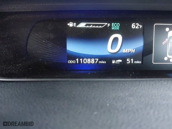 2017 Toyota Mirai with VIN JTDBVRBD4HA001124, listed as a IAAI auction lot 41598711 with 110,887 mi miles. Bid and sale history available at carsss.com. Image 13.