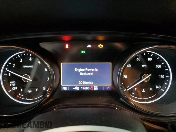 2020 Buick Encore GX Essence with VIN KL4MMGSL8LB126132, listed as a Copart auction lot 45114705 with 19,680 mi miles and Salvage title. Bid and sale history available at DreamBid. Image 9.