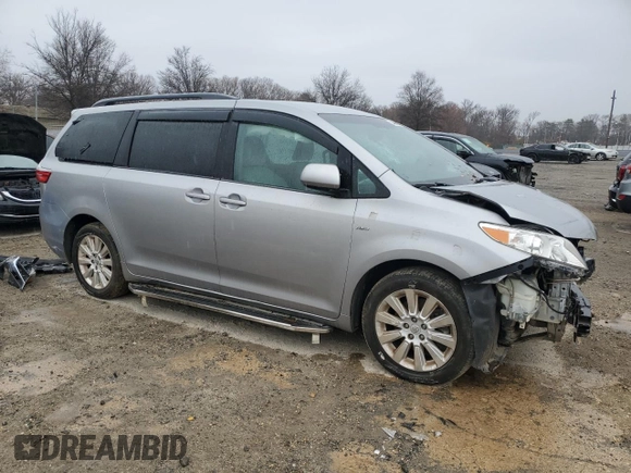 2016 Toyota Sienna LE with VIN 5TDJK3DC7GS128568, listed as a Copart auction lot 84091654 with 0 mi miles and Salvage Title. Bid and sale history available at carsss.com. Image 4.