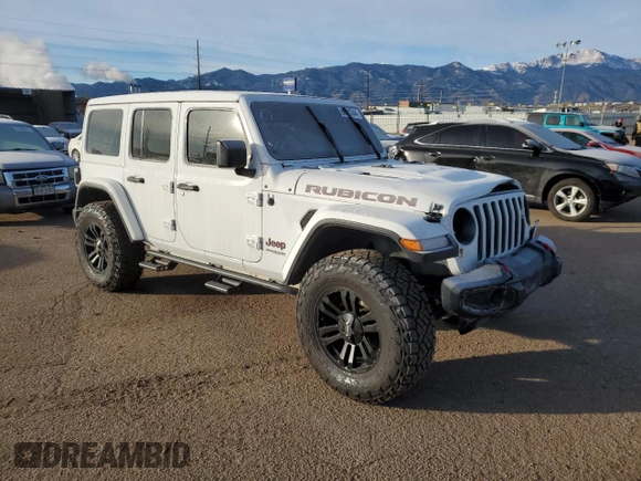 2021 Jeep Wrangler Unlimited Rubicon with VIN 1C4JJXFM2MW520188, listed as a Copart auction lot 86920344 with 91,861 mi miles and Salvage Title. Bid and sale history available at carsss.com. Image 4.