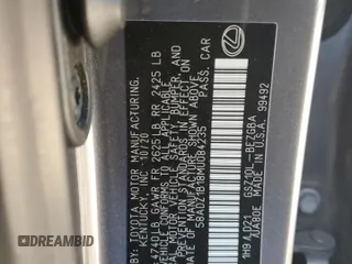 2021 Lexus ES 350 with VIN 58ADZ1B18MU084235, listed as a Copart auction lot 50713635 with 55,539 mi miles and Salvage Title. Bid and sale history available at DreamBid. Image 12.