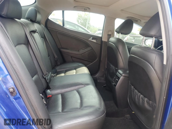 2015 Kia Optima SX Turbo with VIN 5XXGR4A63FG392431, listed as a Copart auction lot 59725135 with 138,002 mi miles and Salvage title. Bid and sale history available at DreamBid. Image 10.