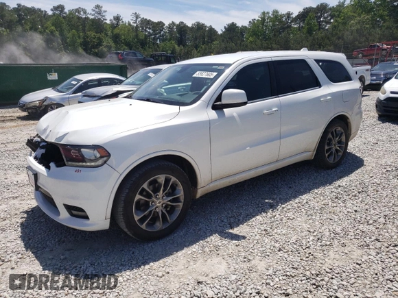 2020 Dodge Durango GT with VIN 1C4RDHDG9LC166151, listed as a Copart auction lot 55627605 with 126,651 mi miles and Salvage title. Bid and sale history available at DreamBid. Image 1.
