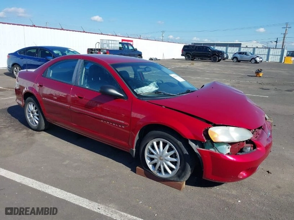 2001 Chrysler Sebring LXi with VIN 1C3EL56U31N704710, listed as a IAAI auction lot 41746277 with 106,050 mi miles. Bid and sale history available at carsss.com. Image 1.