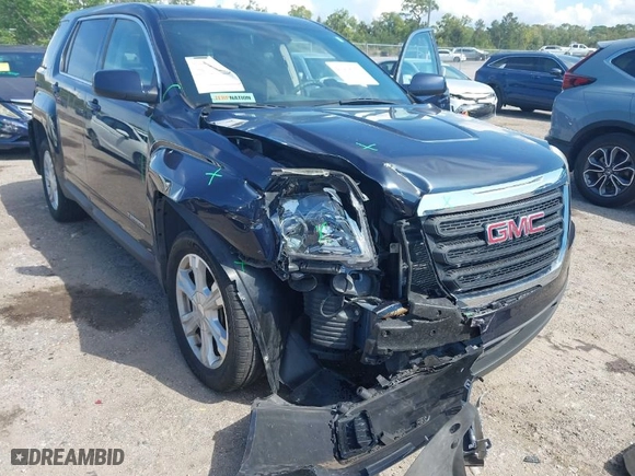 2017 GMC Terrain SLE with VIN 2GKALMEK7H6118728, listed as a IAAI auction lot 41938153 with 45,569 mi miles. Bid and sale history available at carsss.com. Image 6.