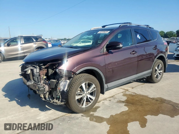 2018 Toyota RAV4 XLE with VIN 2T3WFREVXJW457073, listed as a Copart auction lot 62339635 with 75,321 mi miles and Salvage title. Bid and sale history available at DreamBid. Image 1.