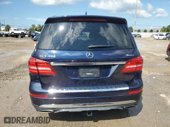 2018 Mercedes-Benz GLS 450 with VIN 4JGDF6EE2JB072018, listed as a Copart auction lot 72327534 with 10,827 mi miles and Non Repairable. Bid and sale history available at DreamBid. Image 6.
