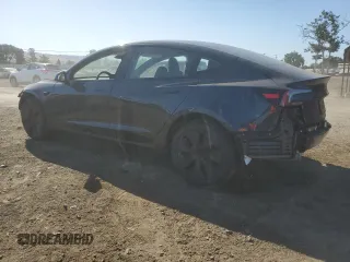 2025 Tesla Model 3 Long Range with VIN 5YJ3E1EA4SF978477, listed as a Copart auction lot 58525905 with 1,531 mi miles and Salvage title. Bid and sale history available at DreamBid. Image 2.