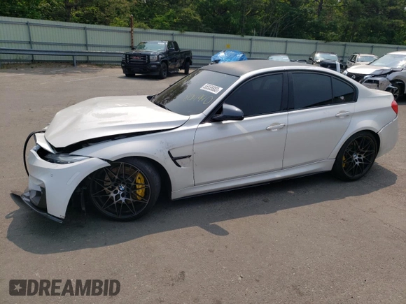 2015 BMW M3 with VIN WBS3C9C50FP804940, listed as a Copart auction lot 55555883 with 102,075 mi miles. Bid and sale history available at carsss.com. Image 1.