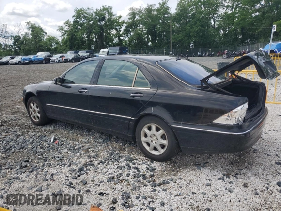 2001 Mercedes-Benz S 320/430/500 с VIN WDBNG75J31A195954, выставлен на аукционе Copart как лот 60406655 с пробегом Не указан миль и Списание • Salvage title. История ставок и продаж доступна на DreamBid. Изображение 2.