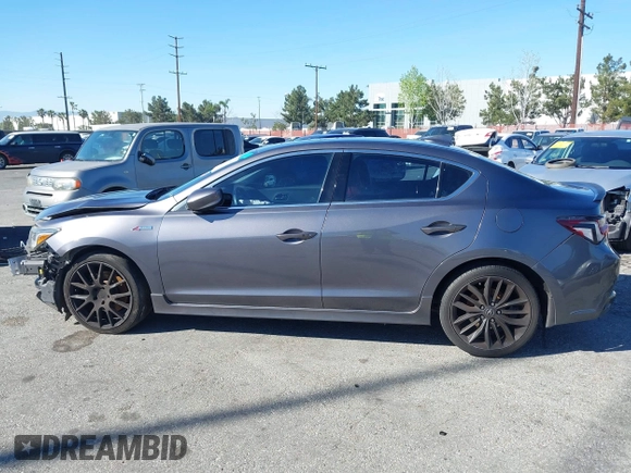 2019 Acura ILX w/Premium/A-Spec Pkg with VIN 19UDE2F82KA006344, listed as a IAAI auction lot 41496063 with 87,498 mi miles. Bid and sale history available at carsss.com. Image 15.