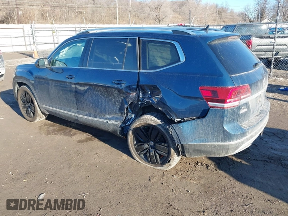 2019 Volkswagen Atlas SEL Premium with VIN 1V2NR2CA3KC541913, listed as a IAAI auction lot 41684000 with 66,731 mi miles and . Bid and sale history available at DreamBid. Image 3.