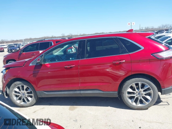 2015 Ford Edge Titanium z VIN 2FMPK3K83FBB06068, wystawiony jako IAAI lot #41774040 z przebiegiem 134 821 mil mil oraz . Historia ofert i sprzedaży dostępna na DreamBid. Obrazek 14.