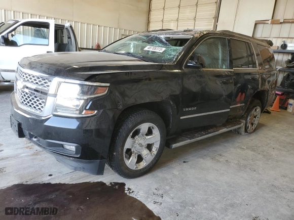 2018 Chevrolet Tahoe LT with VIN 1GNSKBKC3JR144877, listed as a Copart auction lot 48708315 with 92,702 mi miles and Salvage Title. Bid and sale history available at carsss.com. Image 1.