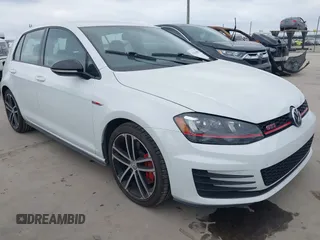 2017 Volkswagen Golf GTI S with VIN 3VW547AU4HM023548, listed as a IAAI auction lot 41534886 with 50,358 mi miles. Bid and sale history available at carsss.com. Image 1.