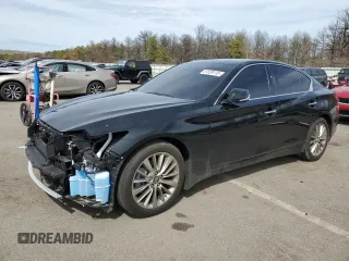 2024 Infiniti Q50 Luxe with VIN JN1EV7BR6RM630450, listed as a Copart auction lot 51539115 with Not provided miles and Salvage title. Bid and sale history available at DreamBid. Image 1.