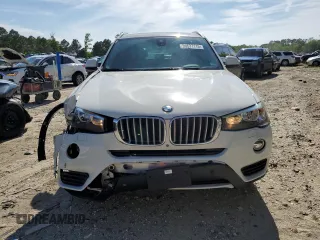 2017 BMW X3 sDrive28i with VIN 5UXWZ7C50H0U45400, listed as a Copart auction lot 53637115 with 86,555 mi miles and Salvage Title. Bid and sale history available at DreamBid. Image 5.