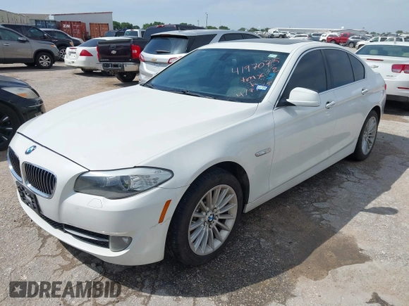2013 BMW 5 Series 535i with VIN WBAFR7C56DC826143, listed as a IAAI auction lot 41970752 with 138,065 mi miles and . Bid and sale history available at DreamBid. Image 2.