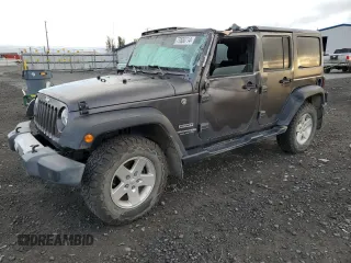 2018 Jeep Wrangler JK Unlimited Sport S with VIN 1C4BJWDG7JL814744, listed as a Copart auction lot 77830714 with 130,229 mi miles and Salvage Title. Bid and sale history available at carsss.com. Image 1.