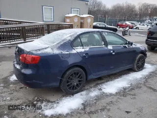 2012 Volkswagen Jetta Sedan S w/Sunroof with VIN 3VW2K7AJ5CM301400, listed as a Copart auction lot 87474244 with 95,200 mi miles and Salvage Title. Bid and sale history available at carsss.com. Image 3.
