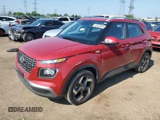 2021 Hyundai Venue SEL z VIN KMHRC8A39MU082570, wystawiony jako Copart lot #62613075 z przebiegiem 38 451 mil mil oraz Czysty tytuł • Clean title. Historia ofert i sprzedaży dostępna na DreamBid. Obrazek 1.