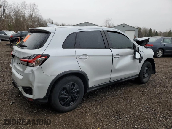 2022 Mitsubishi RVR ES with VIN JA4AHUAU6NU605236, listed as a Copart auction lot 80027834 with 0 mi miles and Salvage Title. Bid and sale history available at carsss.com. Image 3.