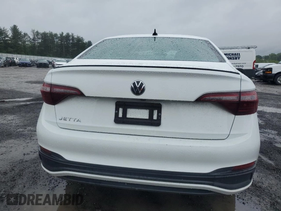 2024 Volkswagen Jetta Sport with VIN 3VWBM7BU9RM027694, listed as a Copart auction lot 56828095 with 19,627 mi miles and Salvage title. Bid and sale history available at DreamBid. Image 6.