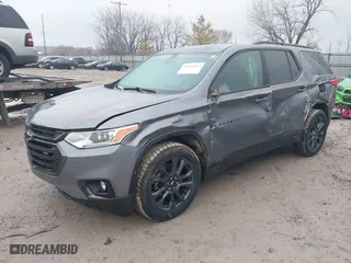 2021 Chevrolet Traverse RS with VIN 1GNEVJKW9MJ205306, listed as a IAAI auction lot 41672212 with 58,812 mi miles. Bid and sale history available at carsss.com. Image 2.