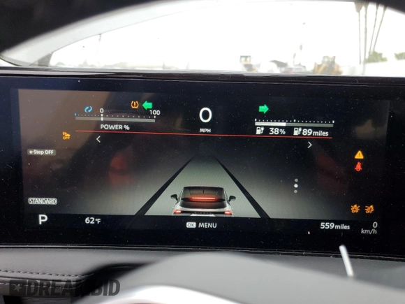 2024 Nissan ARIYA Evolve+ с VIN JN1BF0BA1RM431484, выставлен на аукционе Copart как лот 76587864 с пробегом 559 миль миль и Списание • Salvage title. История ставок и продаж доступна на DreamBid. Изображение 9.