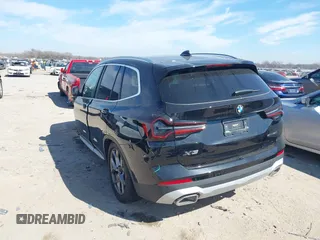 2023 BMW X3 sDrive30i with VIN 5UX43DP08P9S86948, listed as a IAAI auction lot 41632412 with 3,645 mi miles and . Bid and sale history available at DreamBid. Image 3.