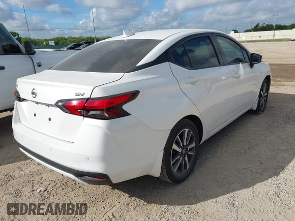 2021 Nissan Versa SV with VIN 3N1CN8EV3ML807318, listed as a IAAI auction lot 42596293 with 90,581 mi miles and . Bid and sale history available at DreamBid. Image 4.