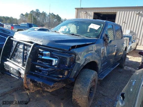 2020 Ford Super Duty F-250 SRW XL with VIN 1FT7W2BT0LED01732, listed as a IAAI auction lot 41277763 with 130,734 mi miles. Bid and sale history available at carsss.com. Image 2.