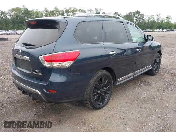2013 Nissan Pathfinder SV with VIN 5N1AR2MM2DC633232, listed as a IAAI auction lot 42463619 with 128,131 mi miles and . Bid and sale history available at DreamBid. Image 4.
