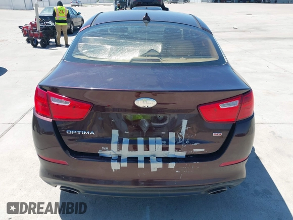 2014 Kia Optima LX with VIN 5XXGM4A77EG274839, listed as a IAAI auction lot 41976091 with 130,517 mi miles. Bid and sale history available at carsss.com. Image 16.