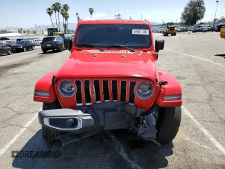 2021 Jeep Wrangler Unlimited Sahara with VIN 1C4JJXP64MW766076, listed as a Copart auction lot 54457195 with 92,421 mi miles and Salvage title. Bid and sale history available at DreamBid. Image 5.