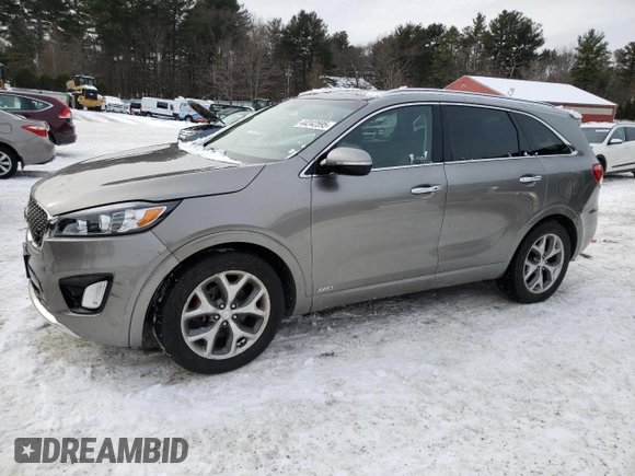 2018 Kia Sorento SX Limited z VIN 5XYPKDA55JG364808, wystawiony jako Copart lot #44242595 z przebiegiem 54 006 mil mil oraz Szkoda całkowita • Salvage title. Historia ofert i sprzedaży dostępna na DreamBid. Obrazek 1.