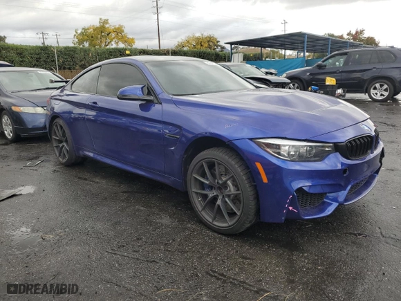 2020 BMW M4 CS with VIN WBS3S7C0XLAH85178, listed as a Copart auction lot 81847514 with NaN miles and Salvage Title. Bid and sale history available at carsss.com. Image 4.