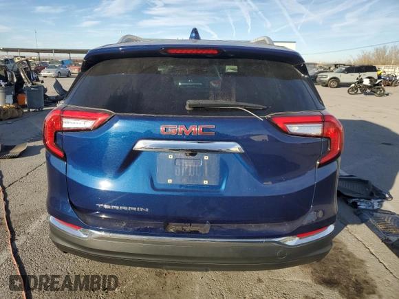2023 GMC Terrain SLT with VIN 3GKALPEG0PL198834, listed as a Copart auction lot 87021034 with 25,453 mi miles and Salvage Title. Bid and sale history available at carsss.com. Image 6.