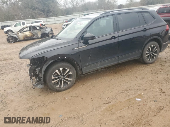 2023 Volkswagen Tiguan S z VIN 3VVRB7AX5PM038208, wystawiony jako Copart lot #44760825 z przebiegiem 33 661 mil mil oraz Szkoda całkowita • Salvage title. Historia ofert i sprzedaży dostępna na DreamBid. Obrazek 1.