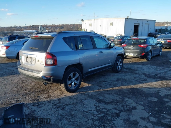 2017 Jeep Compass High Altitude with VIN 1C4NJDEB3HD100084, listed as a IAAI auction lot 41590905 with 57,225 mi miles and . Bid and sale history available at DreamBid. Image 4.
