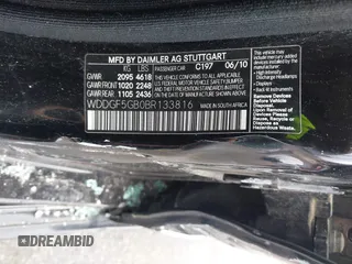 2011 Mercedes-Benz C 350 Sport with VIN WDDGF5GB0BR133816, listed as a IAAI auction lot 41304794 with 159,649 mi miles and . Bid and sale history available at DreamBid. Image 9.
