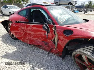 2021 Porsche 911 Carrera with VIN WP0AA2A95MS205382, listed as a Copart auction lot 42355455 with 11,032 mi miles and Salvage Title. Bid and sale history available at carsss.com. Image 9.