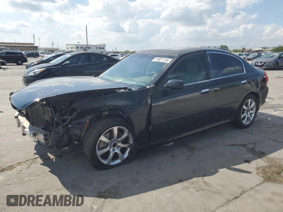 2006 Infiniti G35 with VIN JNKCV51EX6M506957, listed as a Copart auction lot 69821154 with 197,260 mi miles and Salvage Title. Bid and sale history available at DreamBid. Image 1.