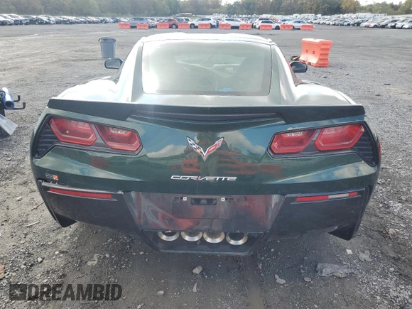 2014 Chevrolet Corvette 2LT with VIN 1G1YC2D7XE5127466, listed as a Copart auction lot 74580694 with 14,516 mi miles and Salvage Title. Bid and sale history available at carsss.com. Image 6.