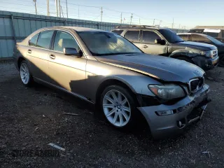 2006 BMW 7 Series 750i with VIN WBAHL83596DT03728, listed as a Copart auction lot 87855795 with 127,513 mi miles and Salvage title. Bid and sale history available at DreamBid. Image 4.