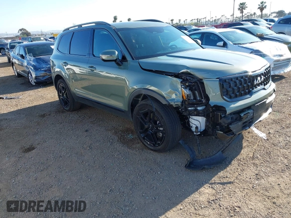 2024 Kia Telluride EX with VIN 5XYP3DGC1RG556502, listed as a IAAI auction lot 41993593 with 8,891 mi miles and . Bid and sale history available at carsss.com. Image 1.